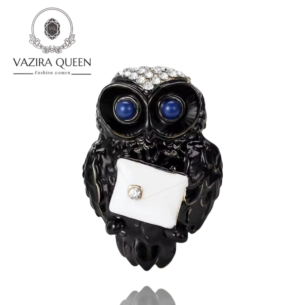 VQ Owl Brooch